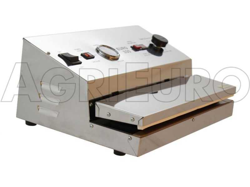 Envasadora al vac&iacute;o manual de acero inoxidable Euro 330 INOX - Barra de soldadura de 33 cm