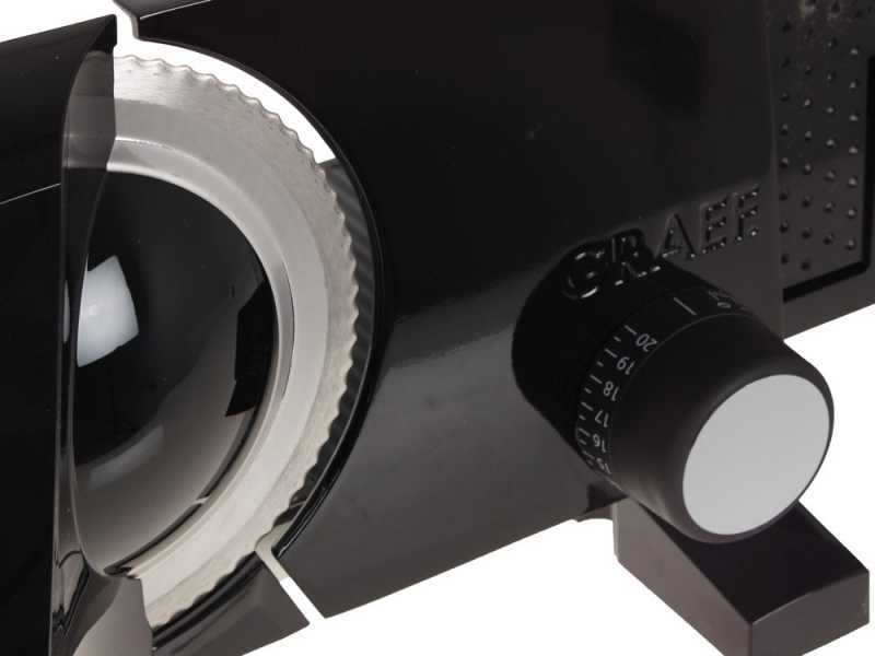 Graef SKS  100 Negra - Cortadora de fiambre con cuchilla de 170 mm