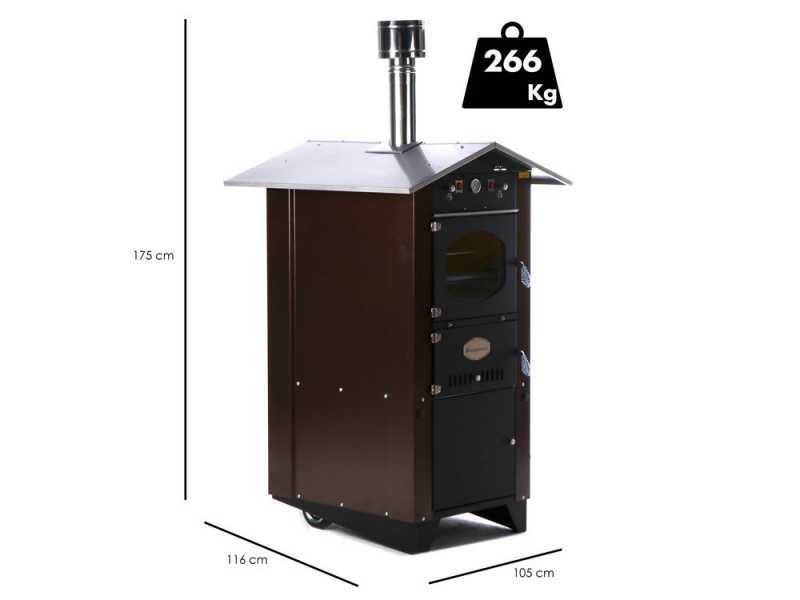 Rossofuoco Garden 80 Plus - Horno de le&ntilde;a de exterior