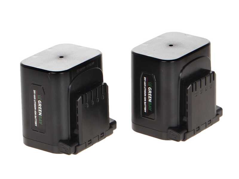 GreenBay TopCut 40 - Tijeras el&eacute;ctricas de poda - 2x 21V 4Ah