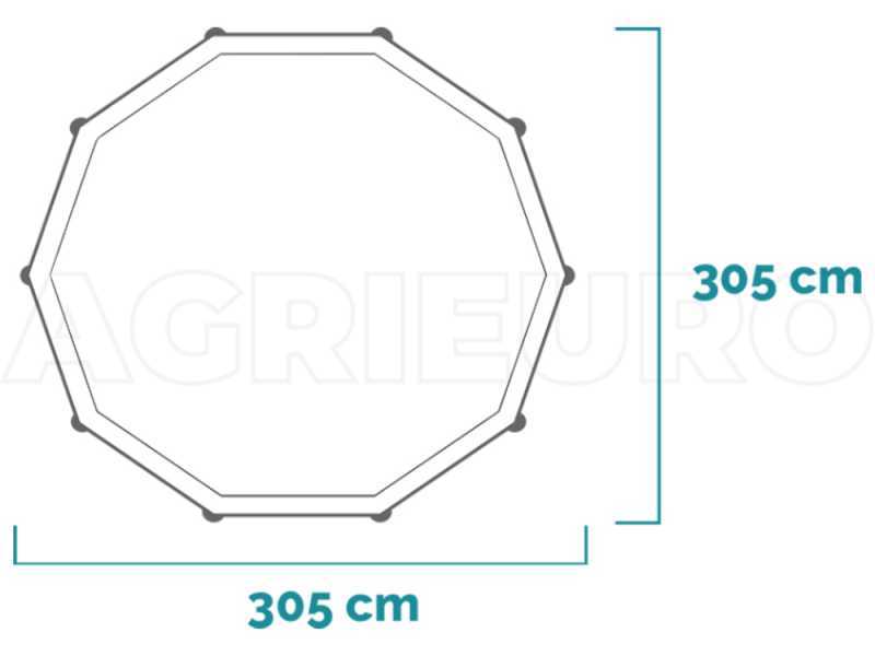 Intex Prisma Frame 26702NP - &Oslash;305x76 cm - Piscina Redonda + Bomba de filtro 45 W