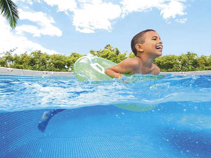 Intex Prisma Frame 26716NP - &Oslash;366x99 cm - Piscina Redonda + Bomba de filtro 45 W y Escalera