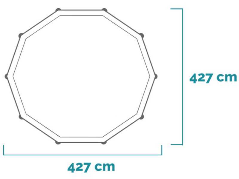 Intex Prisma Frame 26720NP - &Oslash;427x107 cm - Piscina Redonda