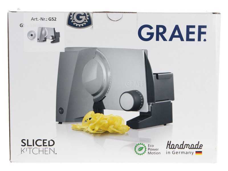 Graef G52EU Gris - Cortadora de fiambre con cuchilla de 170 mm