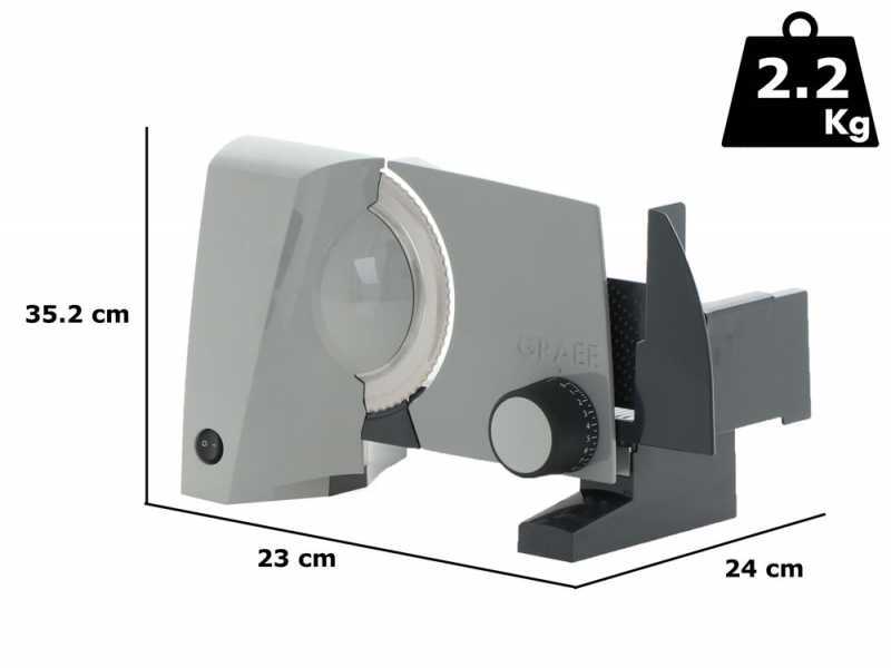 Graef G52EU Gris - Cortadora de fiambre con cuchilla de 170 mm