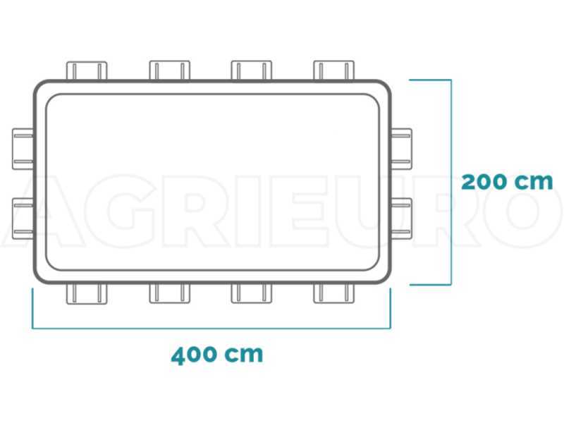 Intex Prisma Frame 26790NP - 400x200x122 cm - Piscina elevada + Bomba de filtro 45 W y Escalera
