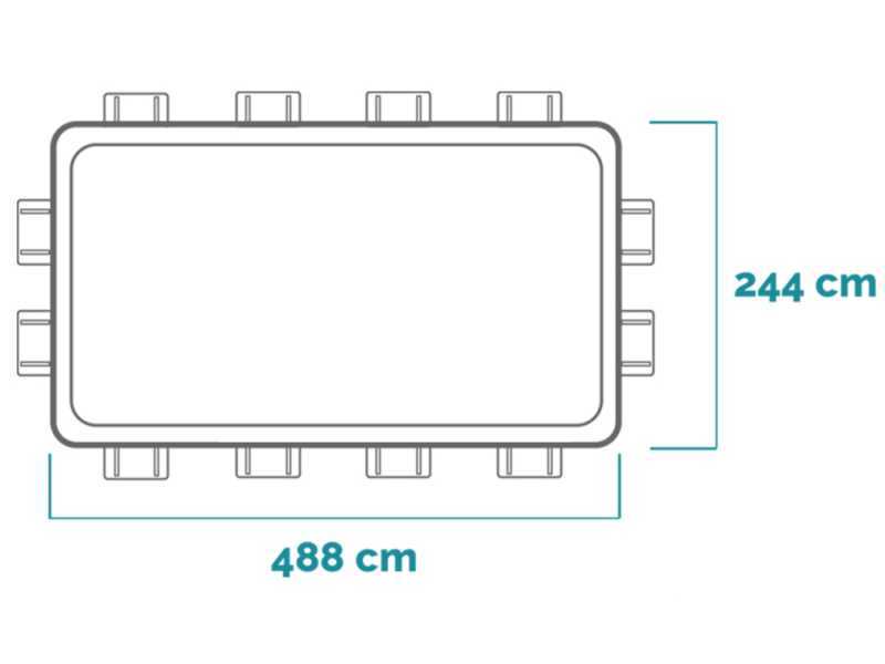 Intex Prisma Frame 26792NP - 488x244x107 cm - Piscina desmontable