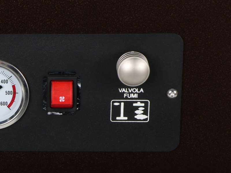 Rossofuoco Garden Color 65 Marrone - Horno de le&ntilde;a de empotrar