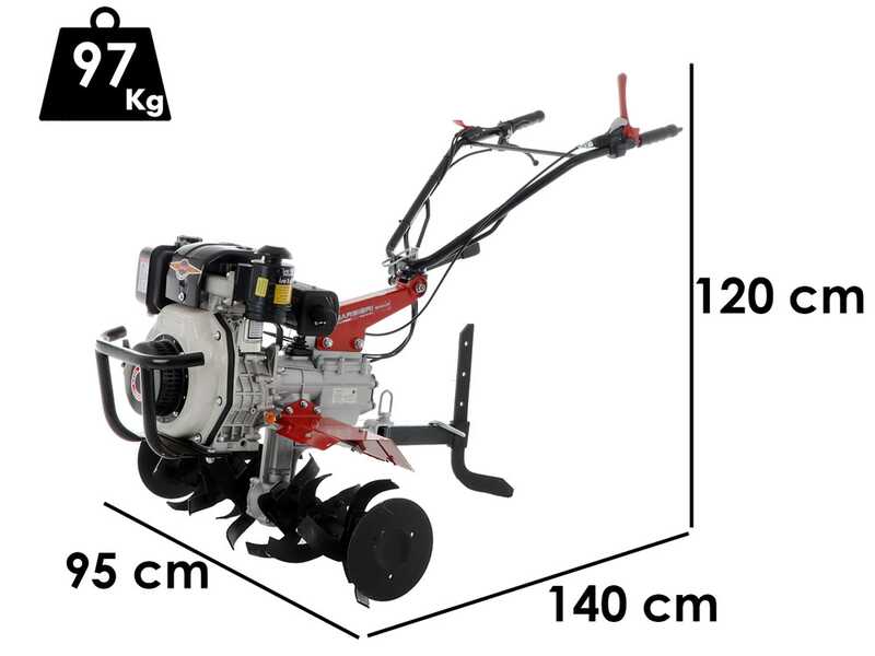 Barbieri B/100NT KD - Motoazada Di&eacute;sel 6 HP - Motor Kama KD70 296cc
