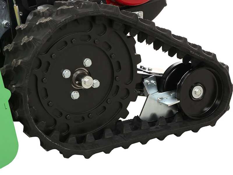 Lampacrescia MGM TTR886HD - Desbrozadora de Orugas con martillos - Honda GX390 Pendientes Fuertes