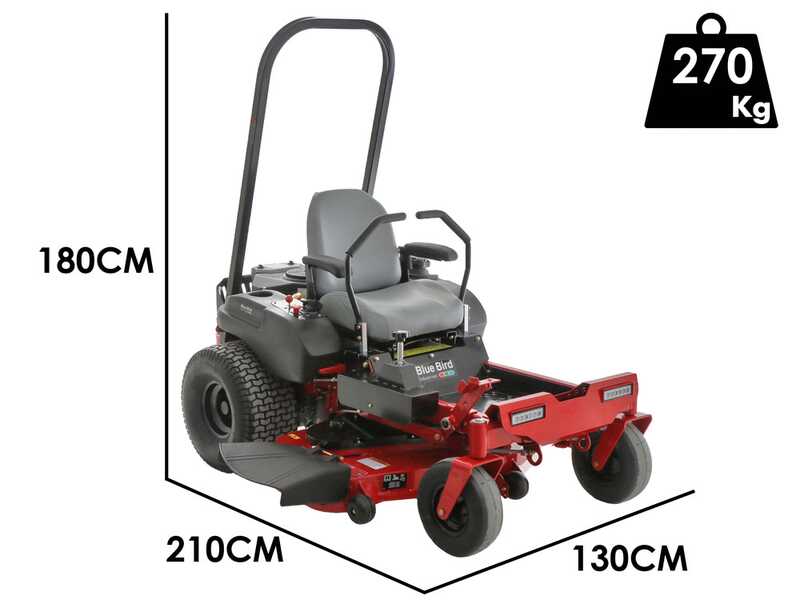 Blue Bird ZTR 50L PRO - Tractor cortac&eacute;sped de giro cero - Salida lateral y corte mulching