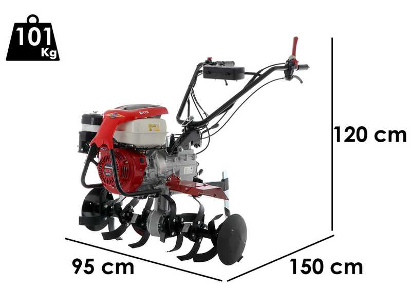 Barbieri B/115 - Motoazada de gasolina 9 HP - Motor Honda GX270