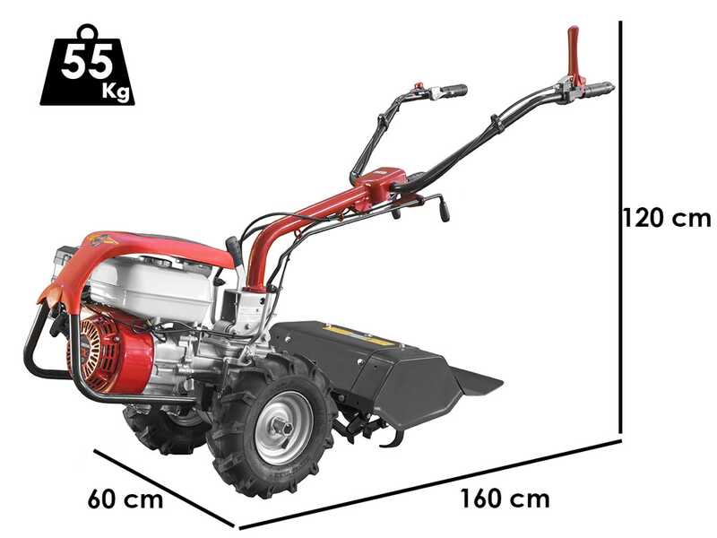 Barbieri RED - Motocultor de gasolina - Honda GX160 - 4.8HP