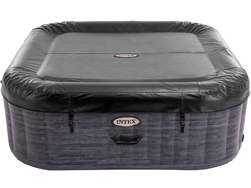 Intex Cuadrada Greystone Deluxe 28452EX - Piscina de hidromasaje spa
