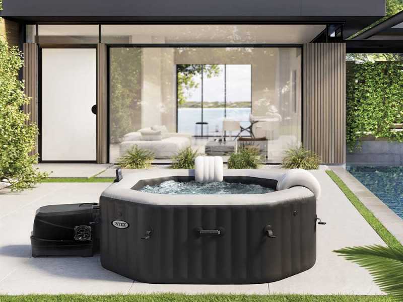 Intex Octogonal Jet &amp; Bubble Deluxe 28458EX - Piscina de hidromasaje spa