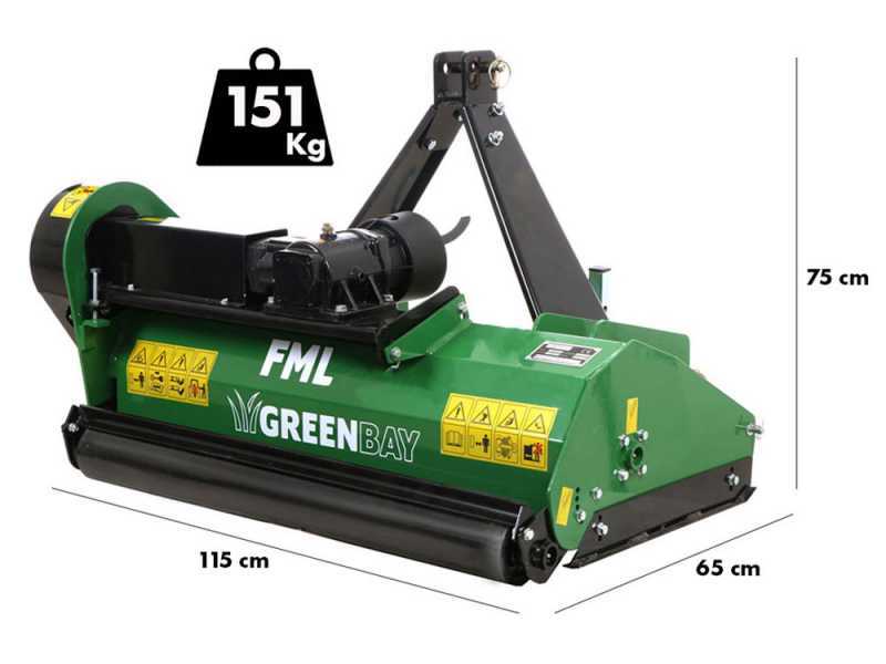 Greenbay FML 105 - Trituradora para tractor - Serie ligera