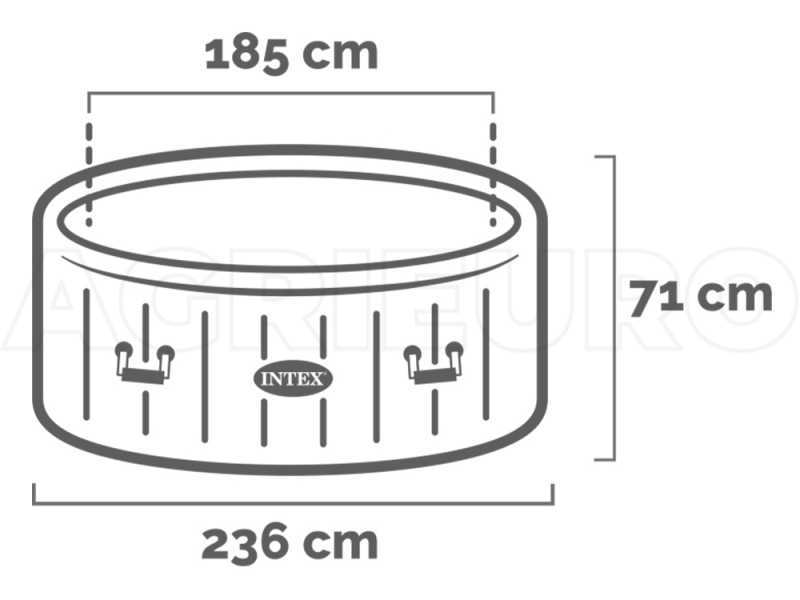 Intex Redonda Bubble Massage 28412EX - Piscina de hidromasaje spa