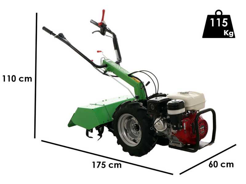 Lampacrescia MGM Boxer - Motocultor gasolina - Honda GX270 - 9HP