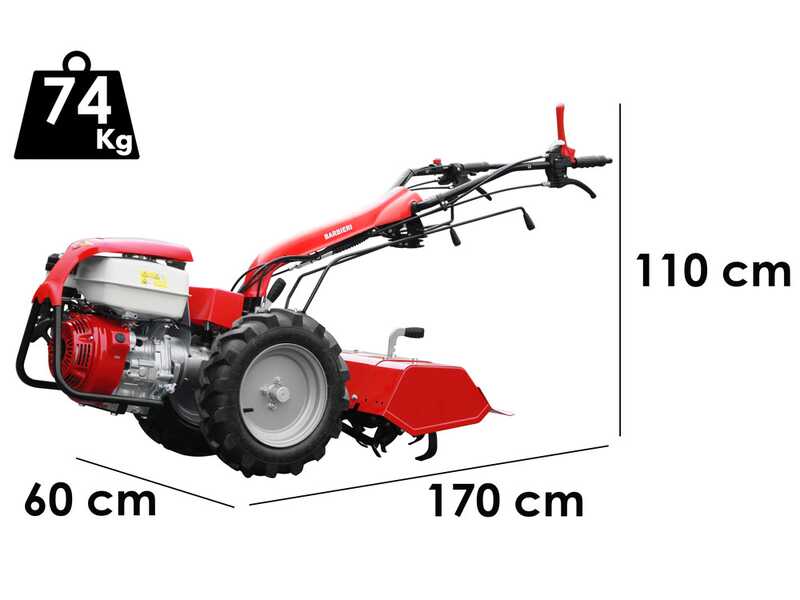 Barbieri Flex 3+2 - Motocultor de gasolina - Honda GX270 - 8.4HP