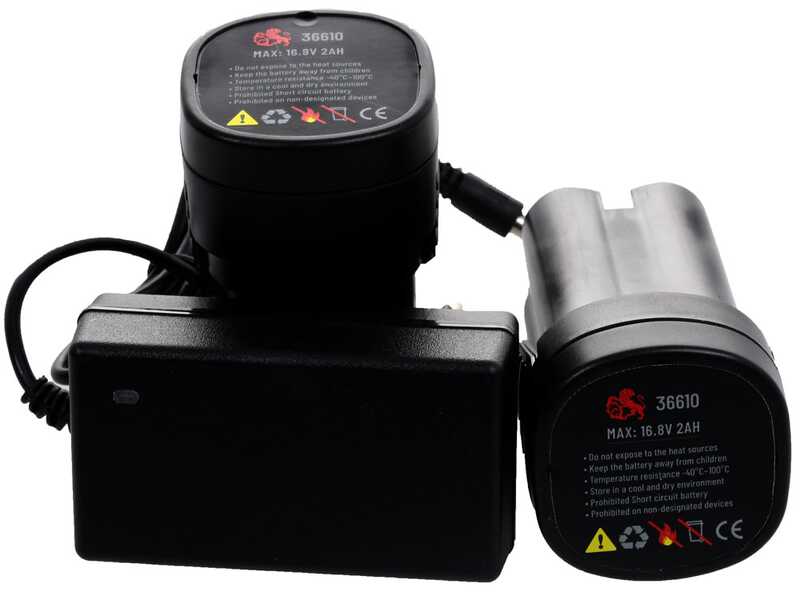 Ausonia Nativa Small - Tijera el&eacute;ctrica de poda + serrucho plegable - 2x 16.8V 2Ah