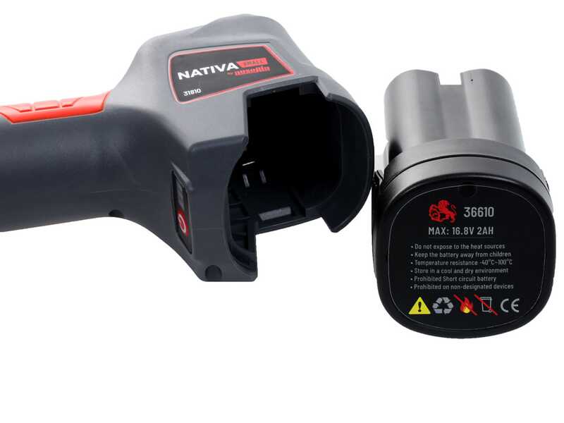 Ausonia Nativa Small - Tijera el&eacute;ctrica de poda + serrucho plegable - 2x 16.8V 2Ah