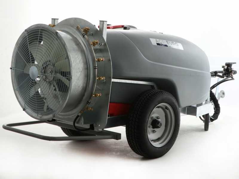Atomizador de arrastre Gray T Car 800/70 con enganche para tractor para pulverizaci&oacute;n - Capacidad 800L - Bomba AR1064
