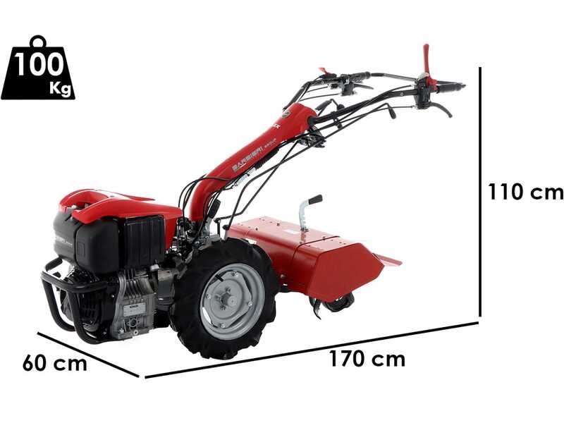 Barbieri Flex 3+2 - Motocultor di&eacute;sel - Kholer KD15-350 - 8.5HP