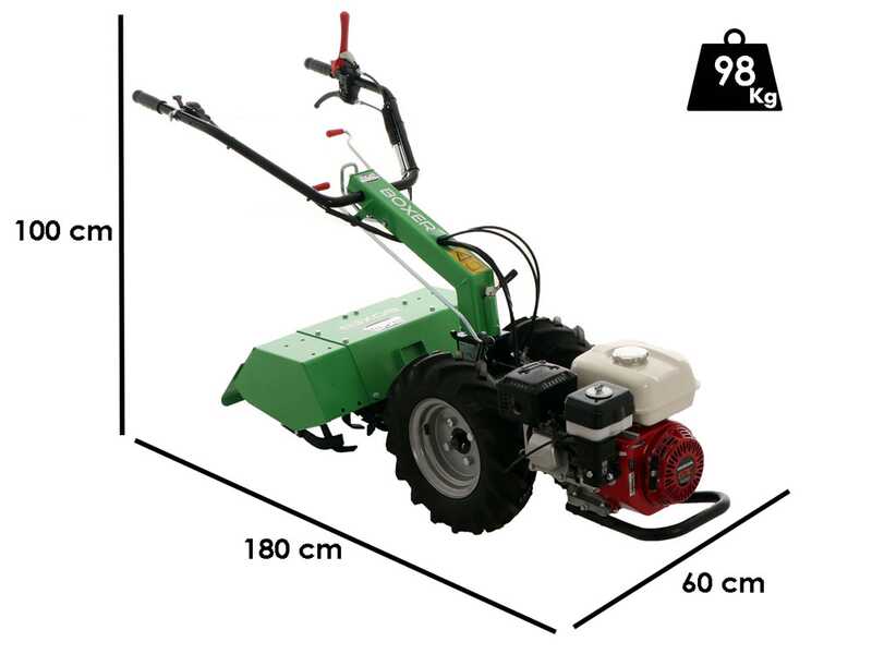 Lampacrescia MGM Boxer Light - Motocultor de gasolina - Honda GX200 - 7HP
