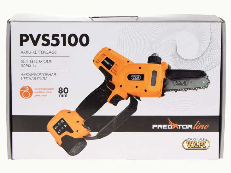 Podadora manual de bater&iacute;a Volpi Predator PVS5100 - 2x 14.4V 2.5Ah