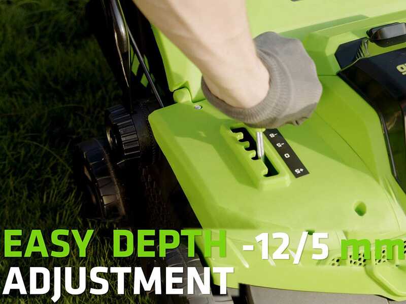 Greenworks GD48SC36 - Escarificador de bater&iacute;a - 48V BATER&Iacute;A Y CARGADOR NO EST&Aacute;N INCLUIDOS