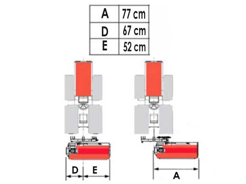 Premium Line CE 112 - Trituradora para tractor - serie media-ligera - Desplazamiento Manual