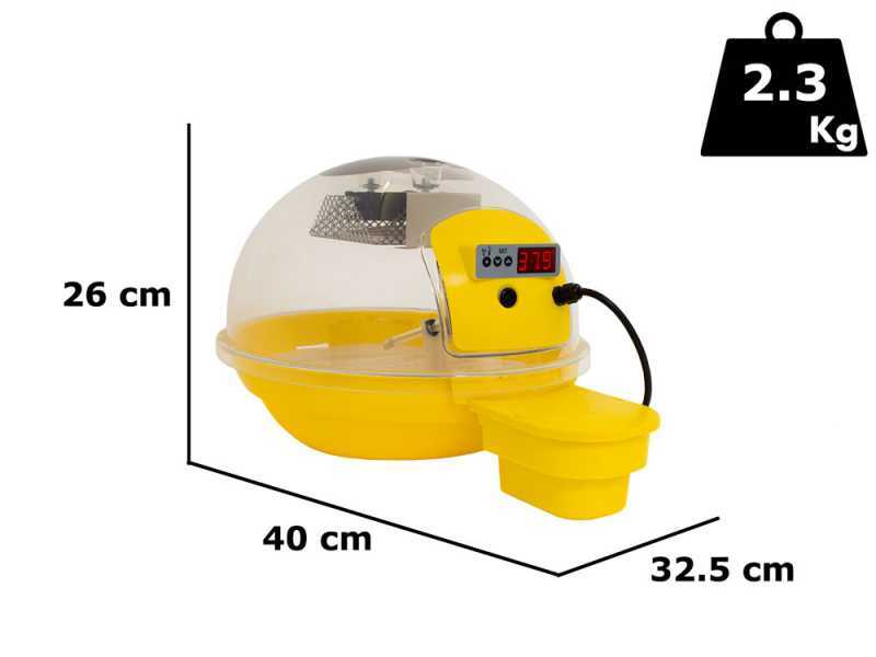 FIEM Smart Digitale 24 Amarilla - Incubadora de huevos autom&aacute;tica - 24 huevos