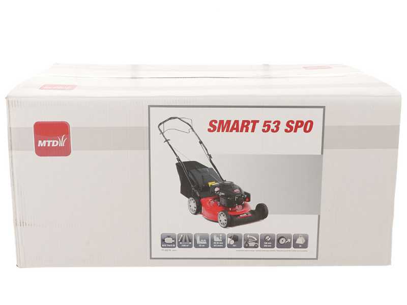 Cortac&eacute;sped autopropulsado MTD Smart 53 SPO - 4EN1 - motor ThorX 55 OHV