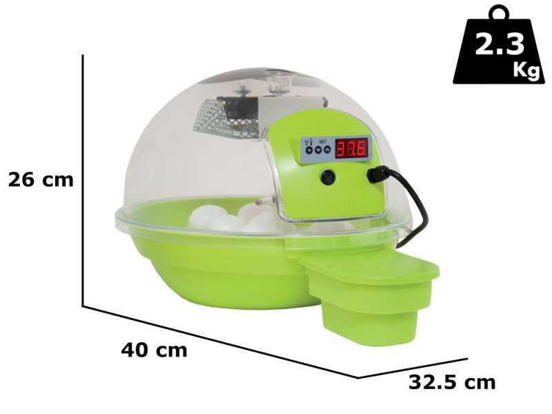 FIEM Smart Digitale 24 Verde - Incubadora de huevos autom&aacute;tica - 24 huevos