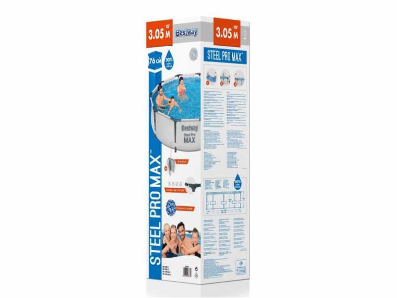 Bestway Steel Pro Max 56406 - &Oslash;305x76 cm - Piscina Redonda