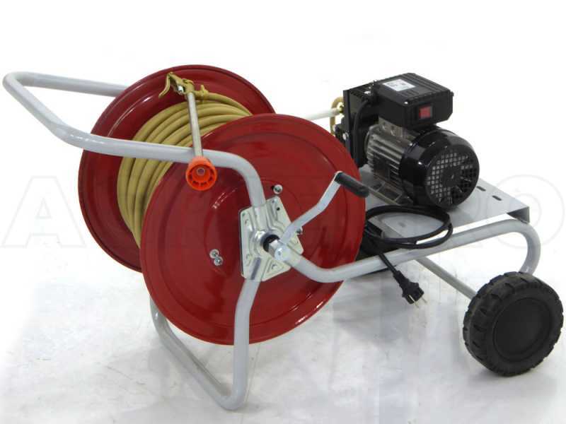Motobomba fumigadora el&eacute;ctrica con carretilla - Pompa Dal Degan DL218 - 20 bar m&aacute;x - 18l/min