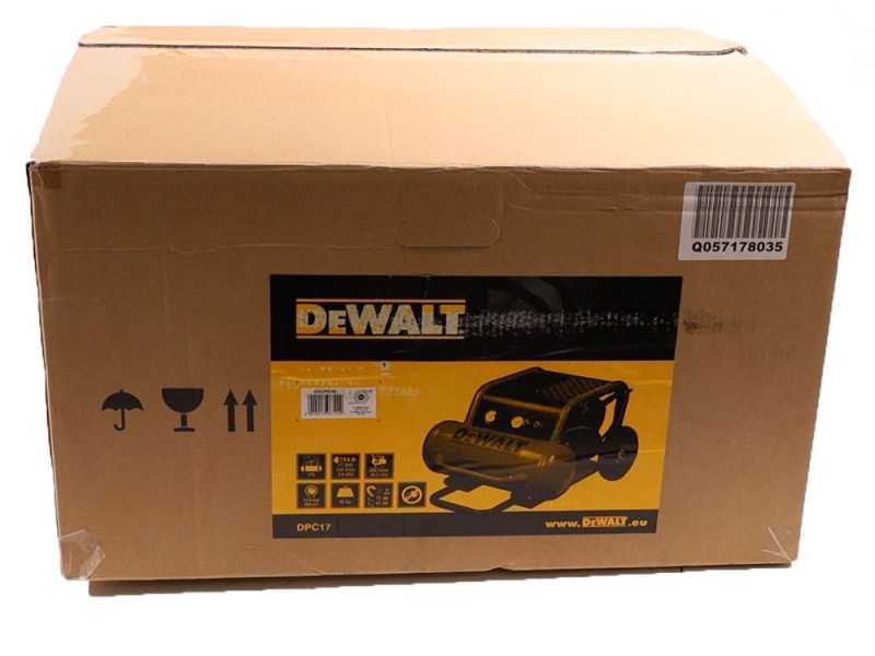 DeWalt DPC17PS-QS - Compresor de aire el&eacute;ctrico port&aacute;til monof&aacute;sico, sin aceite - Motor 2.5 HP - 17 L