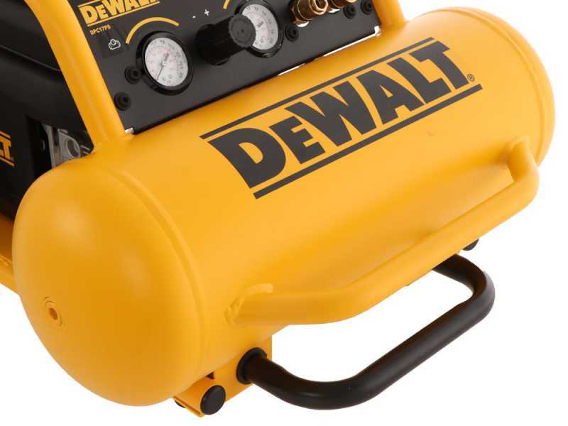 DeWalt DPC17PS-QS - Compresor de aire el&eacute;ctrico port&aacute;til monof&aacute;sico, sin aceite - Motor 2.5 HP - 17 L
