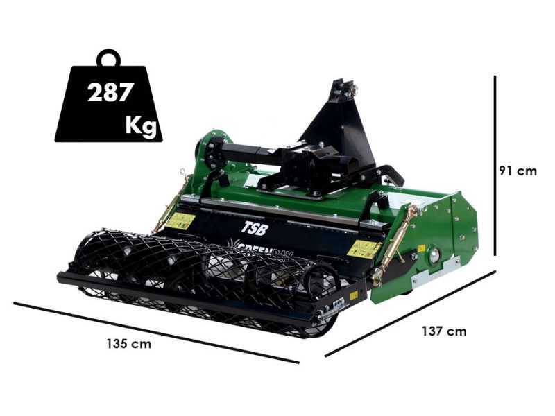 GreenBay TSB 105 - Fresa Enterradora de piedras para tractor