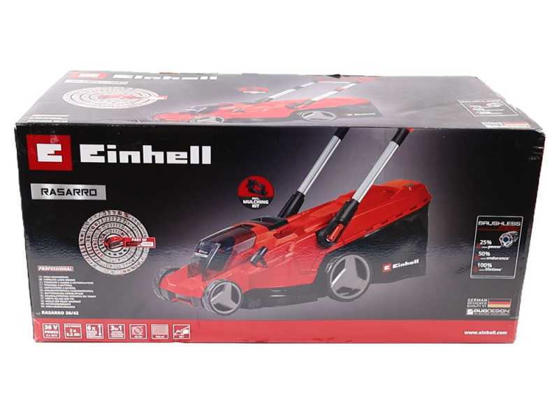 Einhell RASARRO 36/42 - Cortac&eacute;sped de bater&iacute;a - 2x18V/5.2Ah - Corte de 42 cm