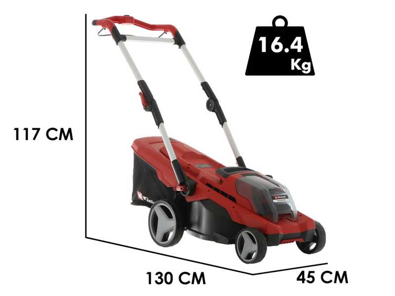 Einhell RASARRO 36/40 - Cortac&eacute;sped de bater&iacute;a - 2x18V/4Ah - Corte 40 cm