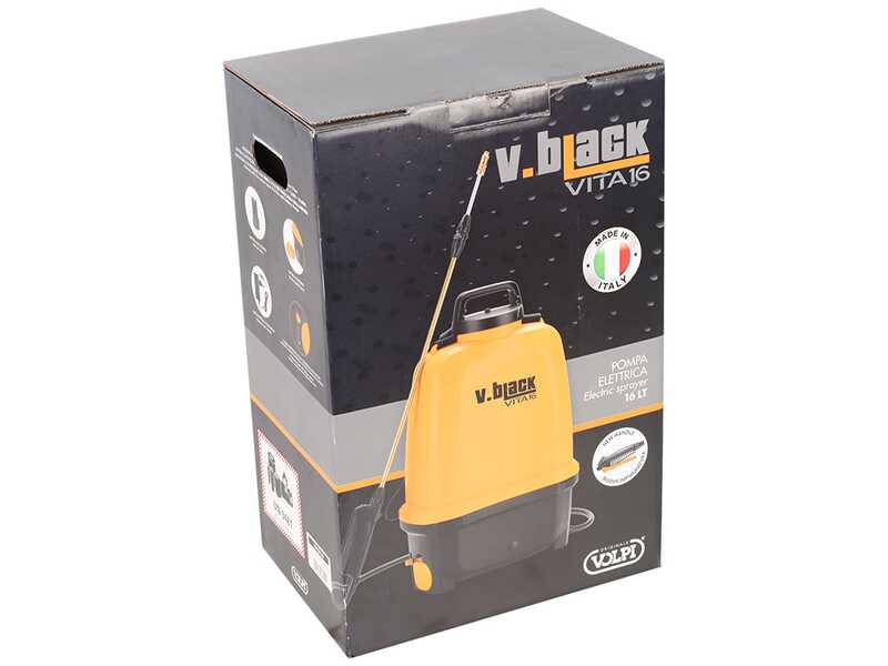 Volpi V-BLACK VITA 16 - Pulverizador el&eacute;ctrico de mochila