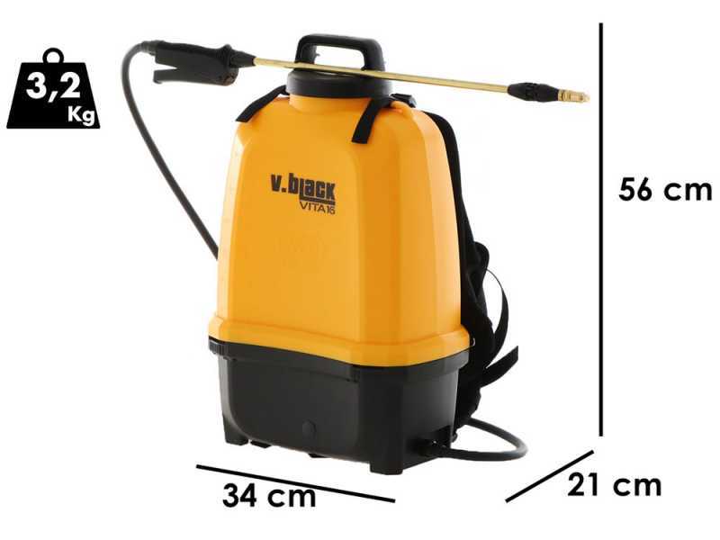 Volpi V-BLACK VITA 16 - Pulverizador el&eacute;ctrico de mochila