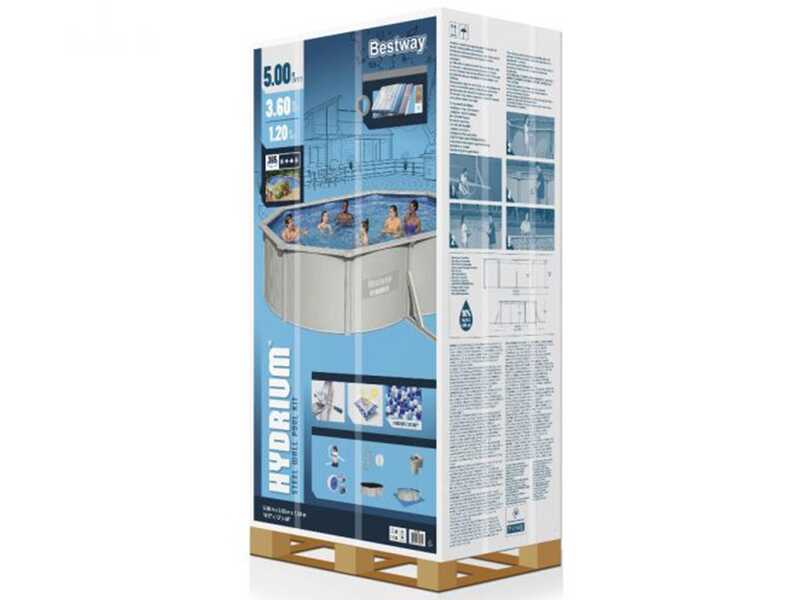 Bestway Hydrium 56586 - 500 x 360 x 120 cm - Piscina ovalada