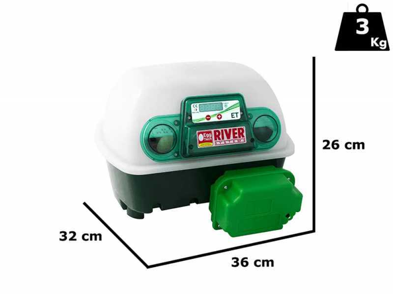 River Systems ET 12 - Incubadora de huevos autom&aacute;tica - 12 huevos