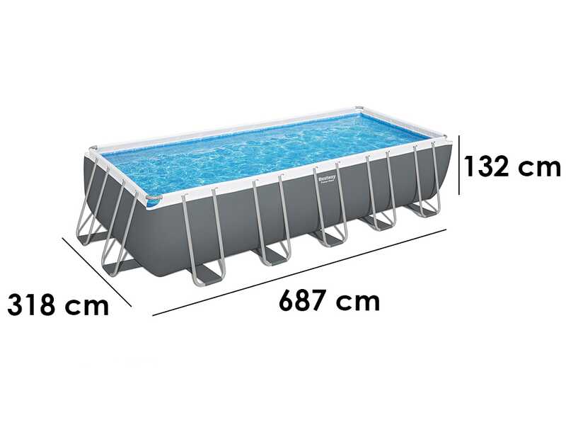 Bestway Power Steel 5612B - 640 x 274 x 132 cm - Piscina desmontable