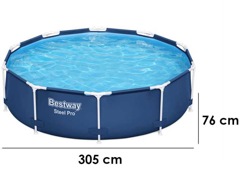 Bestway Steel Pro 56679 - &Oslash;305x76 cm - Piscina redonda + bomba filtro 16 W