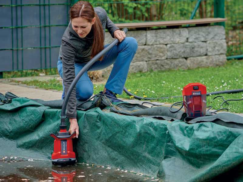 Bomba sumergible para agua sucia Einhell GE-DP 18/25 - SIN BATER&Iacute;A NI CARGADOR