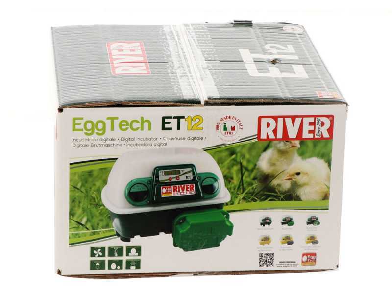 River Systems ET 12 - Incubadora de huevos manual - 12 huevos