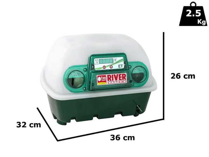 River Systems ET 12 - Incubadora de huevos manual - 12 huevos